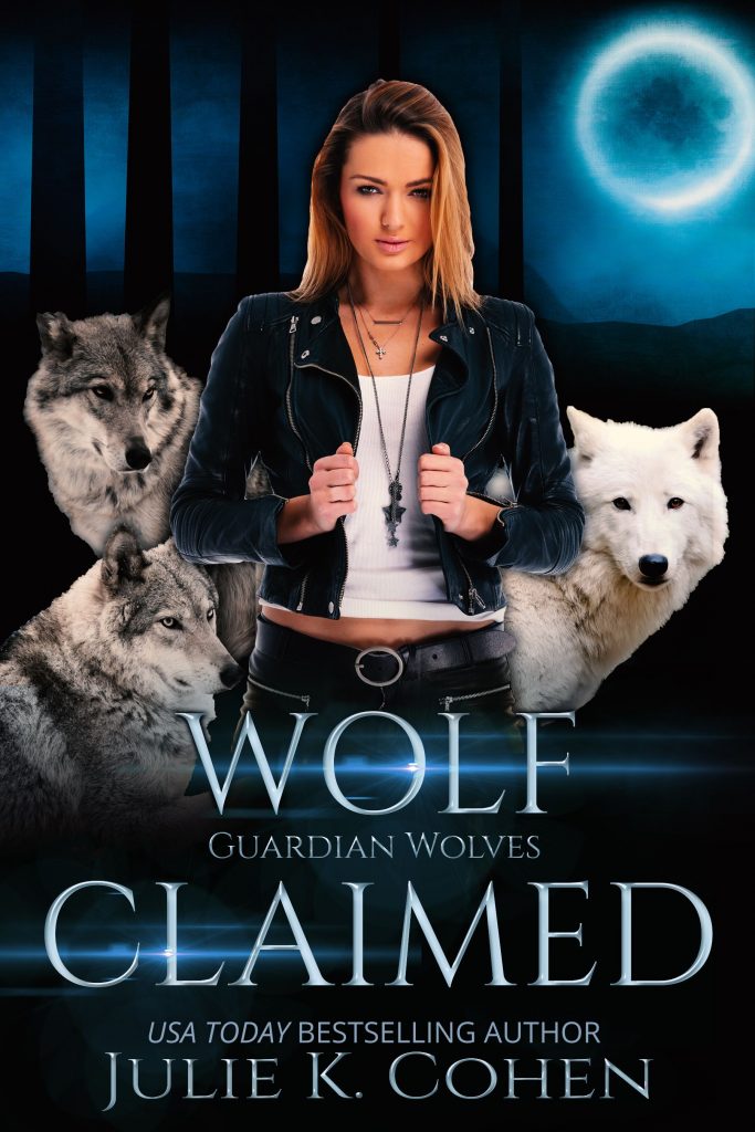 Wolf Claimed cover (woman + 3 wolves)